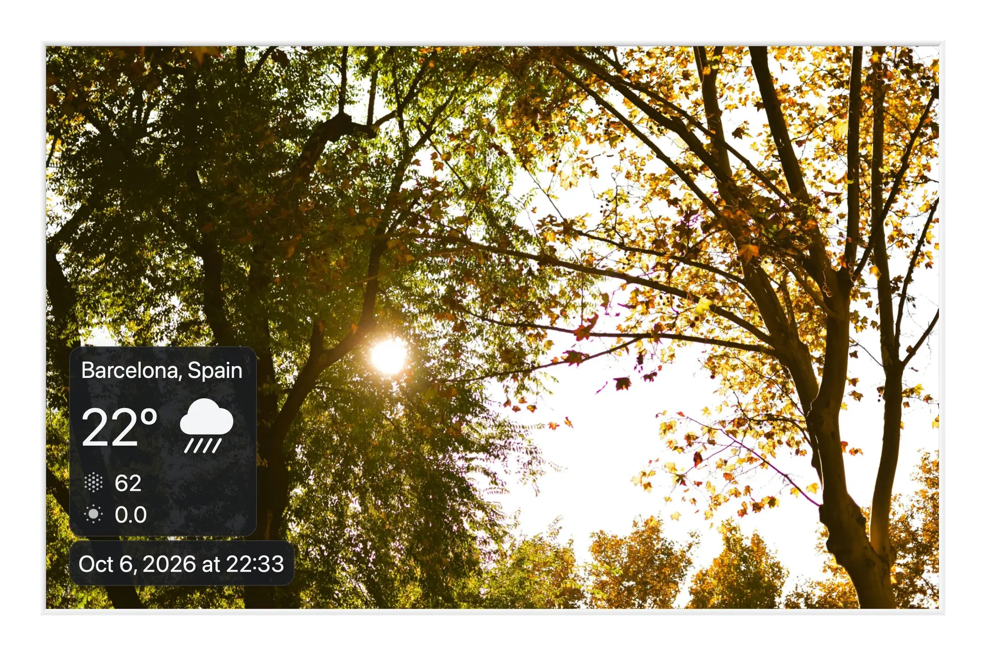 The same app and the same kind of slideshow on a Mac and an iPhone