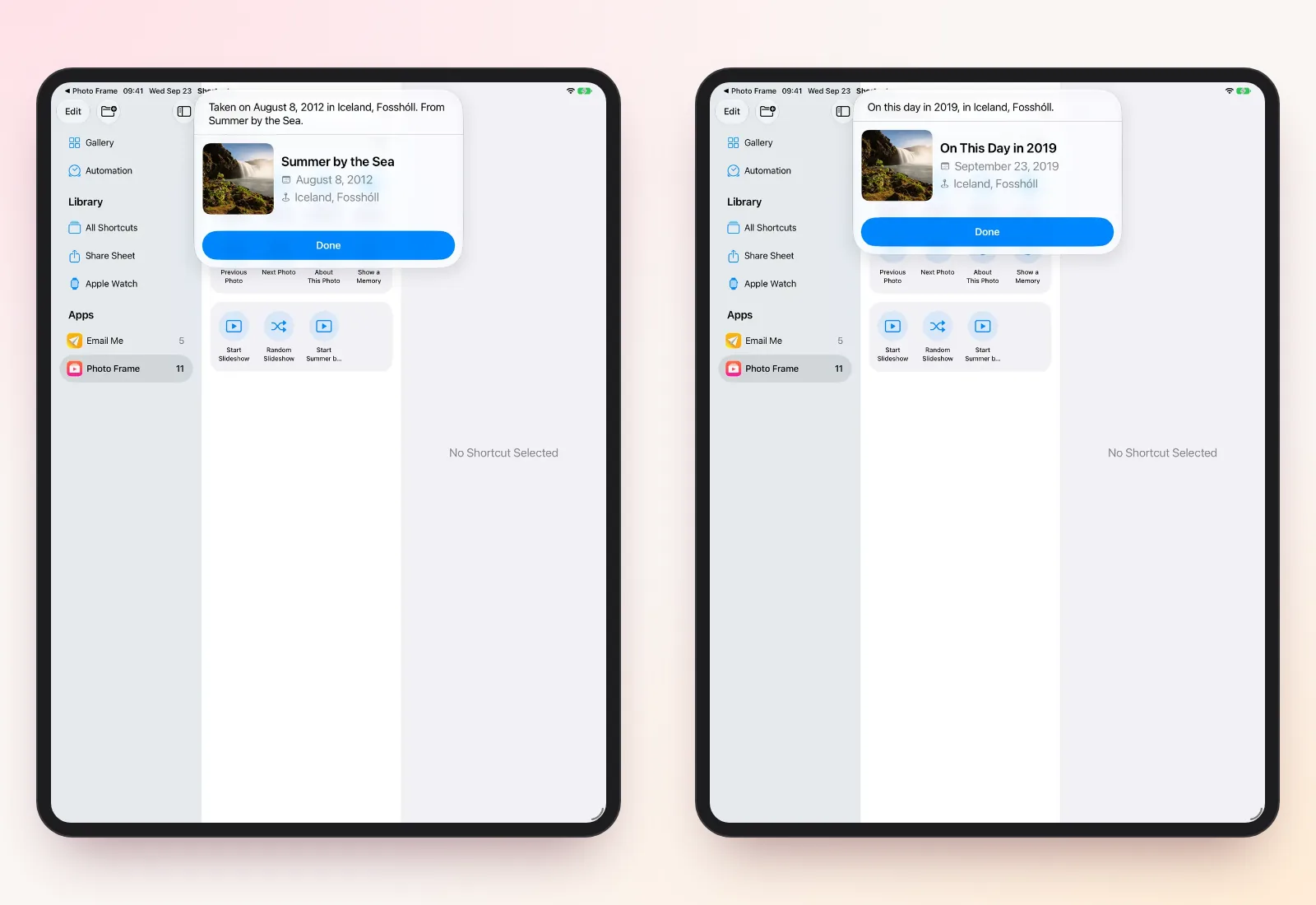 Ask Siri About the Photo on Your Frame