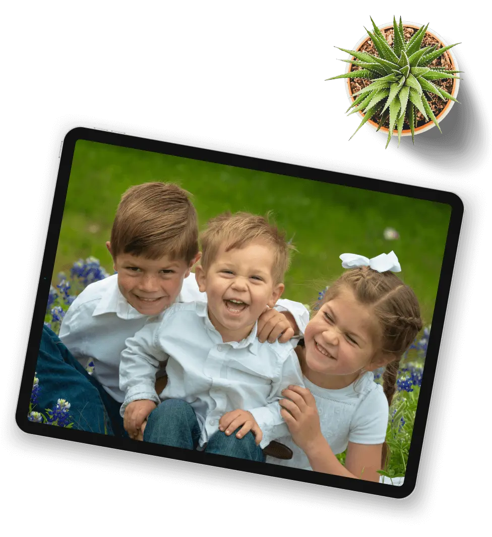 Digital photo frame app slideshow player for iPad
